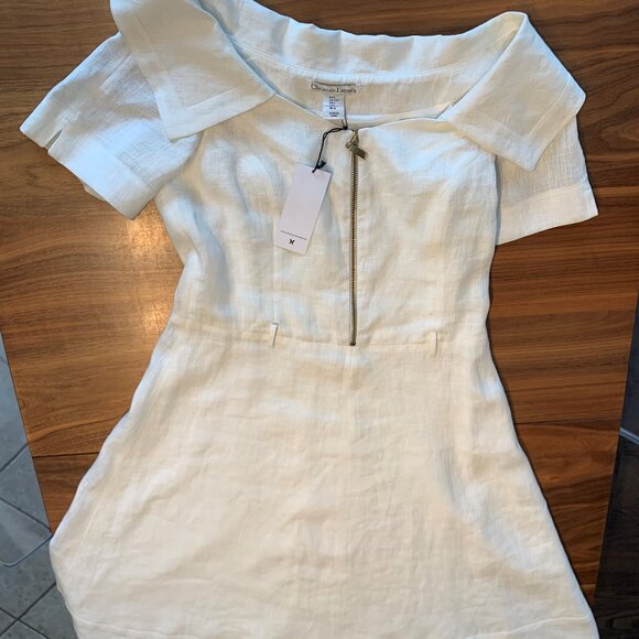 Fashion shoe, sandal, slide, mule, clear acrylic with crystals, Sz 6, block heel - Picture 14 of 16